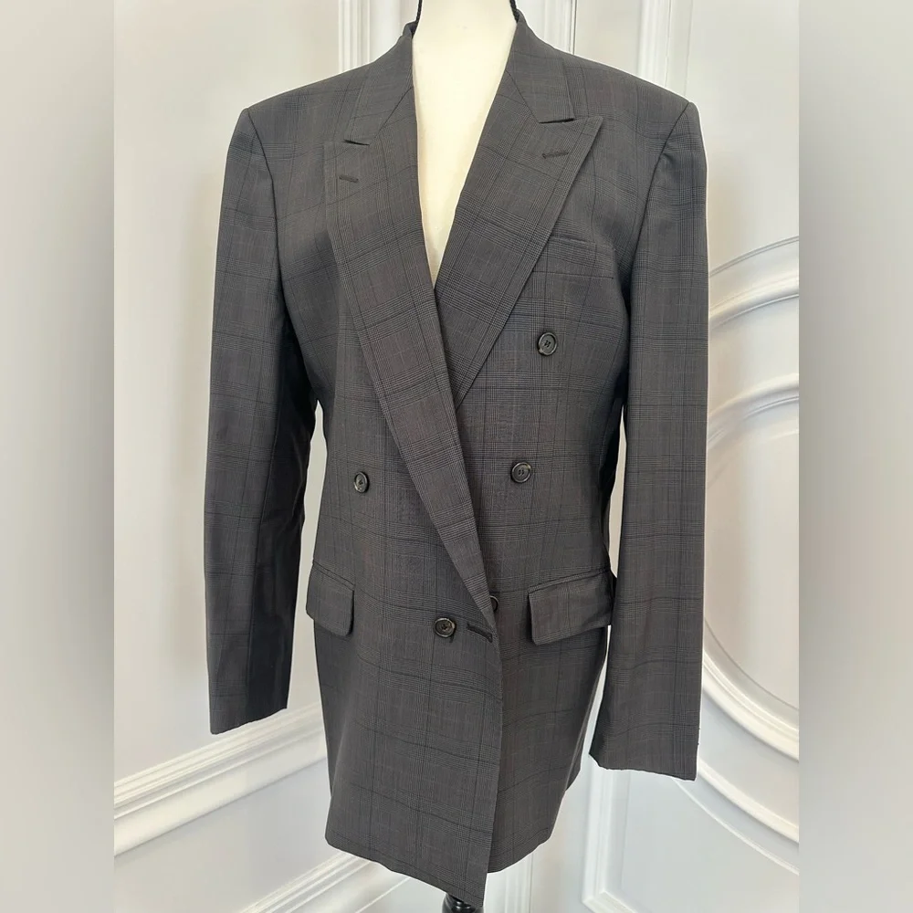 Christian Dior Monsieur Vintage 100% Wool Double Breasted Blazer
